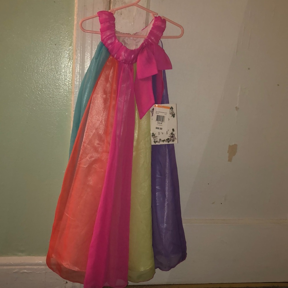 Girls Rainbow Dress